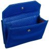 Синий женский кошелек из зернистой кожи с монетницей на кнопке Desisan 106908 фото №3 Синий женский кошелек из зернистой кожи с монетницей на кнопке Desisan 106908 modnotak фото - 3