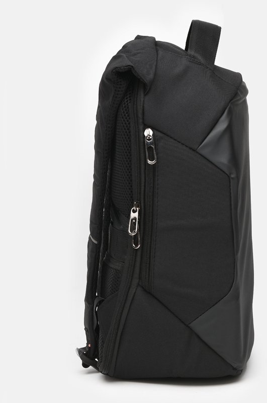 Мужской черный рюкзак из полиэстера с отсеком под ноутбук Monsen (56908)
