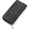 Чоловічий гаманець-клатч з натуральної шкіри крокодила чорного кольору CROCODILE LEATHER (024-18012) - 2