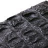 Чоловічий гаманець-клатч з натуральної шкіри крокодила чорного кольору CROCODILE LEATHER (024-18012) - 7