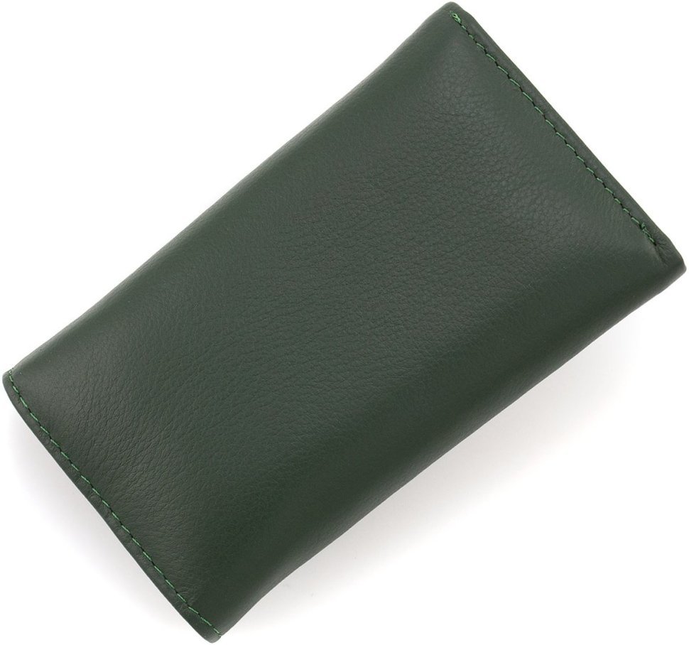 Зеленая кожаная ключница на кнопках ST Leather 1767208