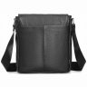 Компактна шкіряна чоловіча сумка-планшет чорного кольору з клапаном Tiding Bag 77508 - 3