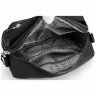 Жіноча текстильна сумка-кроссбоді чорного кольору через плече Confident 77608 - 3