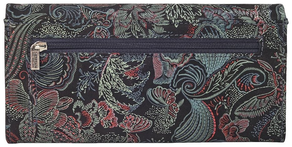 Гарний гаманець на магніті з квітковим візерунком для жінок Desisan 107708 різнокольоровий modnotak фото №2