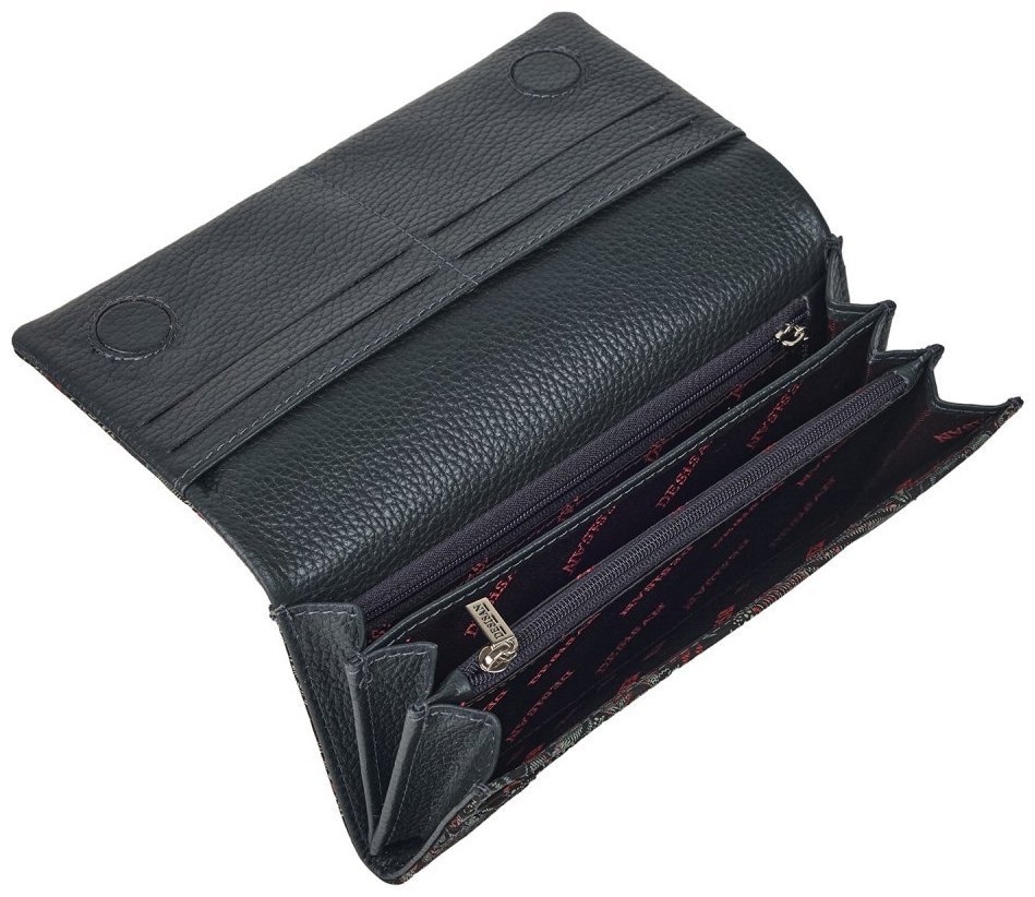 Гарний гаманець на магніті з квітковим візерунком для жінок Desisan 107708 різнокольоровий modnotak фото №3