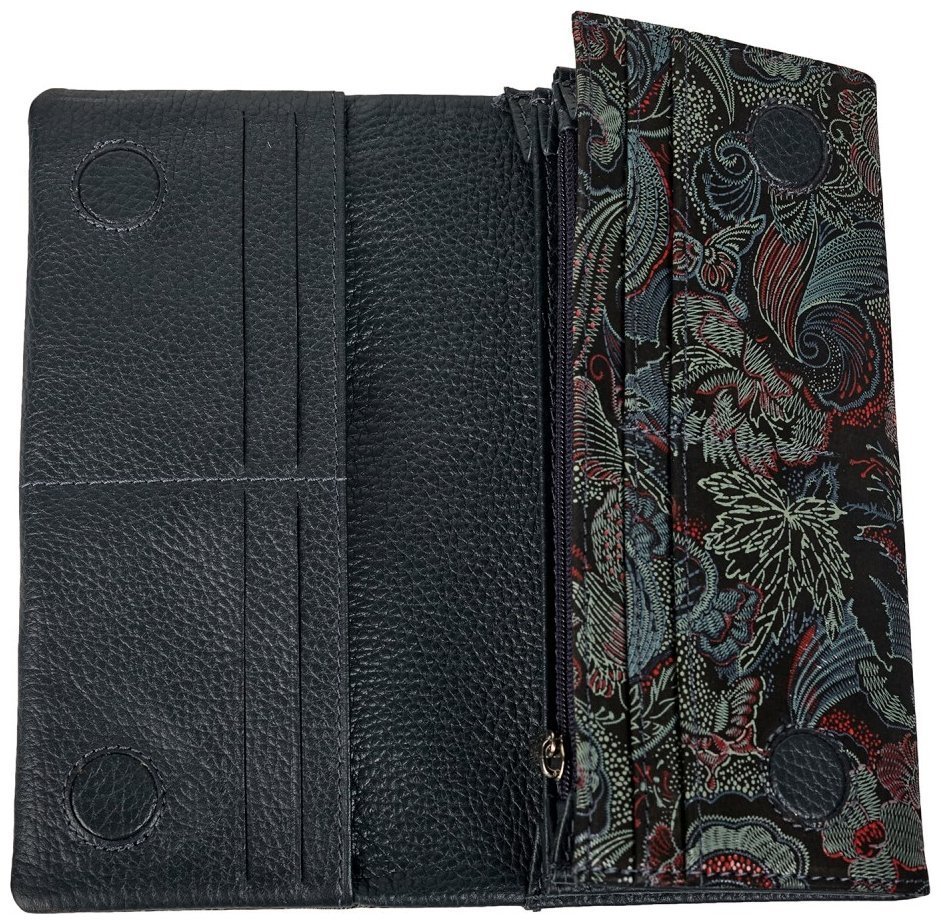 Гарний гаманець на магніті з квітковим візерунком для жінок Desisan 107708 різнокольоровий modnotak фото №4