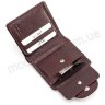 Маленький кожаный кошелек на кнопке KARYA (1052-243) - 5