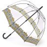 Зонт-трость женский Fulton L782 Morris & Co. Birdcage-2 Lodden (трость, механика, прозрачный, с узором) 108008 modnotak фото - 1
