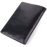 Классическая кожаная обложка для паспорта с отделением для пластиковых карт Tony Perotti  черного цвета 108108 modnotak фото - 2