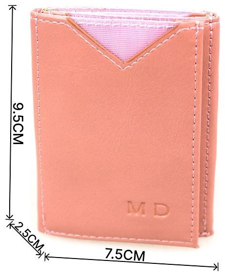 Светло-пудровый женский кошелек из кожзама маленького размера MD Leather (21519) modnotak фото №3