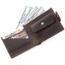 Шкіряний коричневий чоловічий гаманець ручної роботи Grande Pelle (13036) - 5