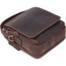 Кожаная мужская винтажная сумка-барсетка коричневого цвета Vintage (20372)  - 3