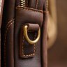 Шкіряна чоловіча вінтажна сумка-барсетка коричневого кольору Vintage (20372) - 7