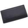 Місткий дорожній гаманець із натуральної шкіри чорного кольору Visconti 68808 - 3