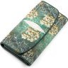 Зеленый кошелек из натуральной кожи ската с узорами STINGRAY LEATHER (024-18285) - 1