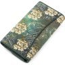 Зелений гаманець з натуральної шкіри ската з візерунками STINGRAY LEATHER (024-18285) - 2