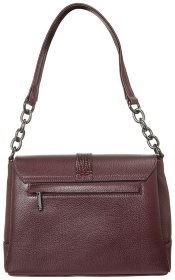 Женская кожаная сумка бордового цвета с одной лямкой Desisan 81009
