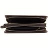 Коричневый кожаный кошелек клатч на два отделения VINTAGE STYLE (14679) - 6