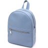 Шкіряний жіночий рюкзак блакитного кольору Shvigel (16303) - 1