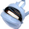 Шкіряний жіночий рюкзак блакитного кольору Shvigel (16303) - 4