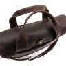 Мужская повседневная сумка-портфель коричневого цвета из винтажной кожи TARWA (19759) - 12