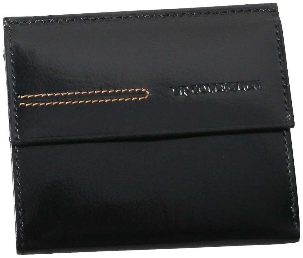 Жіночий гаманець London із натуральної шкіри чорного кольору Vip Collection 102509 modnotak фото №1