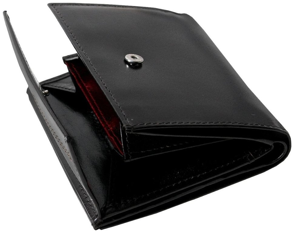 Жіночий гаманець London із натуральної шкіри чорного кольору Vip Collection 102509 modnotak фото №3