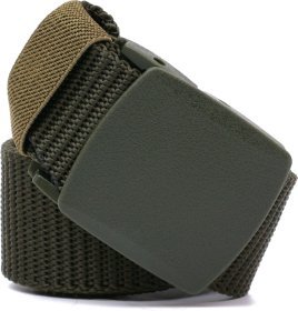 Зелений текстильний чоловічий ремінь під штани Vintage (2420582)