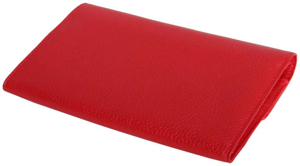 Червоний шкіряний тревел гаманець з фіксацією на кнопку Vip Collection 102609 фото №2 Червоний шкіряний тревел гаманець з фіксацією на кнопку Vip Collection 102609 modnotak фото №2