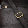Женская черная вертикальная сумка через плечо из натуральной кожи Vintage (20415) - 8