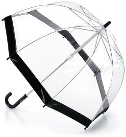 Детский зонт-трость Fulton Funbrella-2 C603 Black (Прозрачный с черным акцентом, механика) 93809