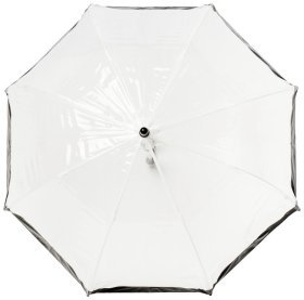 Детский зонт-трость Fulton Funbrella-2 C603 Black (Прозрачный с черным акцентом, механика) 93809