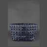 Горизонтальна сумка темно-синього кольору з натуральної шкіри BlankNote Пазл Xl (12781) - 4