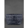 Горизонтальная сумка темно-синего цвета из натуральной кожи BlankNote Пазл Xl (12781) - 4