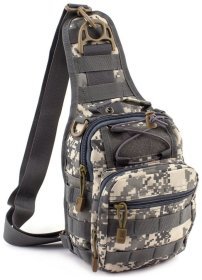 Міцна тактична сумка з текстилю - MILITARY STYLE (Army-2 Grey)