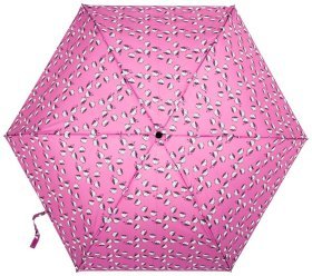 Зонт женский Fulton L553-040980 Superslim-2 Tea Lover (Круглый купол, розовый с принтом чашечек чая) 94209