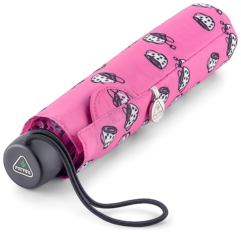 Зонт женский Fulton L553-040980 Superslim-2 Tea Lover (Круглый купол, розовый с принтом чашечек чая) 94209 modnotak фото №4