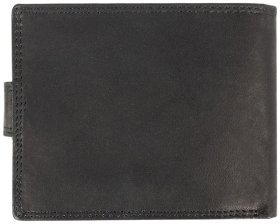 Мужской кошелек из натуральной гладкой кожи с монетницей и RFID-защитой JCB NC42MN 94309 черного цвета