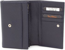 Темно-синій жіночий гаманець з натуральної шкіри Tony Bellucci (10759) - 2