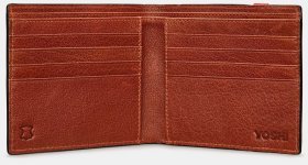 Портмоне мужское кожаное коричневое с застежкой резинка Yoshi Elastic 94409
