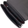 Шкіряна жіноча сумка-кроссбоді на плече в чорному кольорі KARYA (2420895) - 4