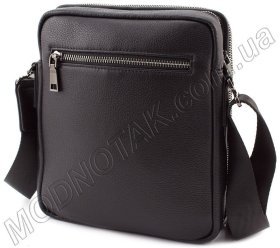 Наплечная кожаная сумка с двумя отделениями KLEVENT (11613)