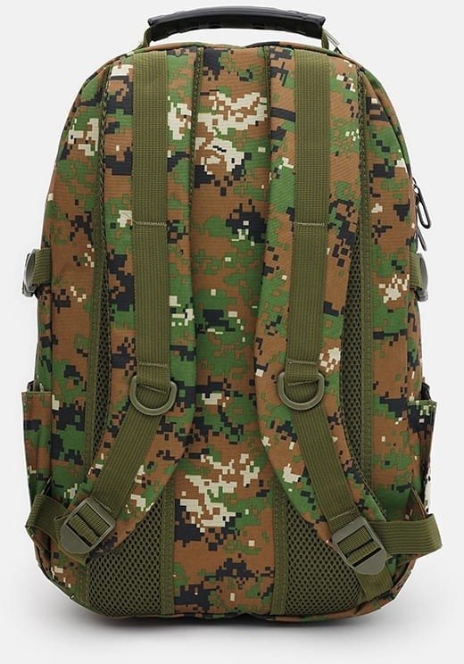 Чоловічий тактичний рюкзак із текстилю з маскувальним принтом піксель - Monsen (56009)