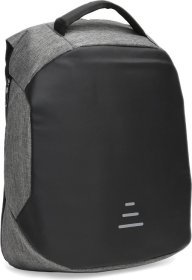 Чоловічий рюкзак під ноутбук із поліестеру сірого кольору Monsen (56909)