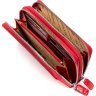 Великий гаманець-клатч з натуральної шкіри крокодила червоного кольору CROCODILE LEATHER (024-18027) - 3