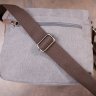 Серая мужская сумка-мессенджер из текстиля Vintage (20605) - 9