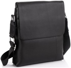 Чоловіча шкіряна сумка-планшет середнього розміру з відкидним клапаном Tiding Bag 77509