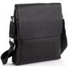 Мужская кожаная сумка-планшет среднего размера с откидным клапаном Tiding Bag 77509 - 1