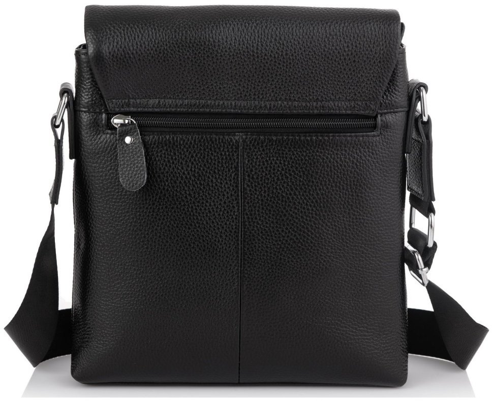 Мужская кожаная сумка-планшет среднего размера с откидным клапаном Tiding Bag 77509