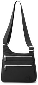 Женская тканевая плечевая сумка в черном цвете Confident 77609